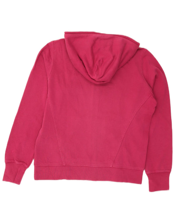 CHAMPION Womens Heritage Classics Zip Hoodie Sweater UK 16 Large Pink