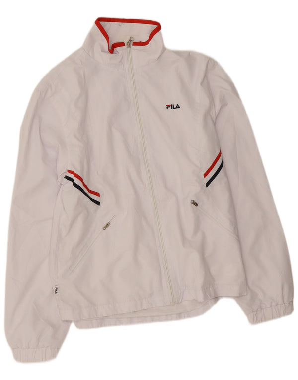 Giacca da ginnastica da donna Fila UK 16 Large Poliestere bianco