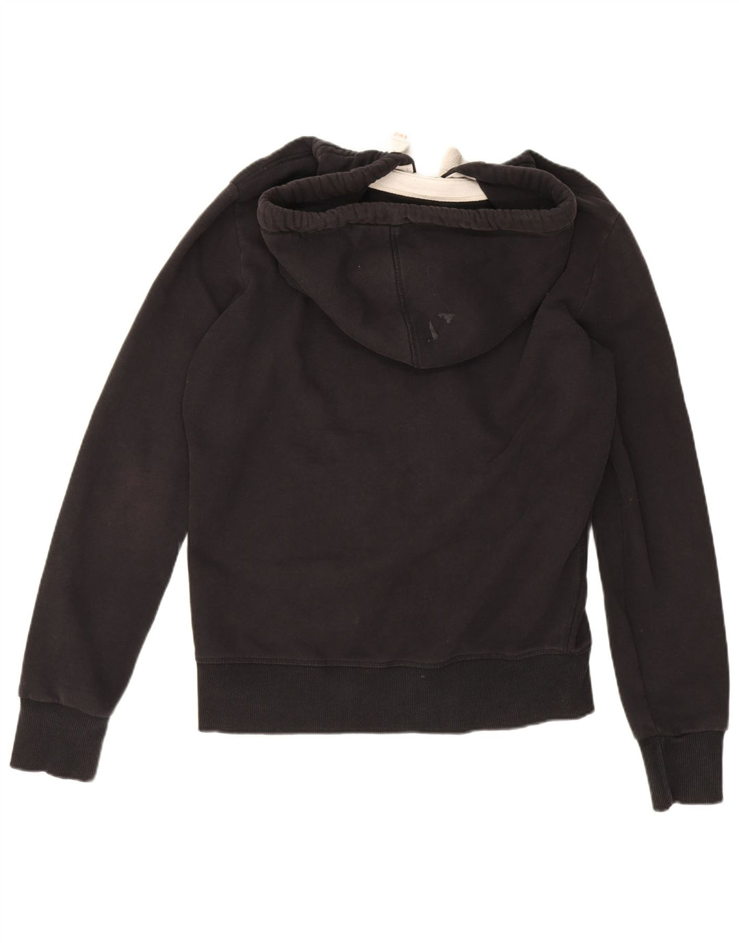 Maglione con cappuccio e zip da uomo Superdry in cotone nero medio