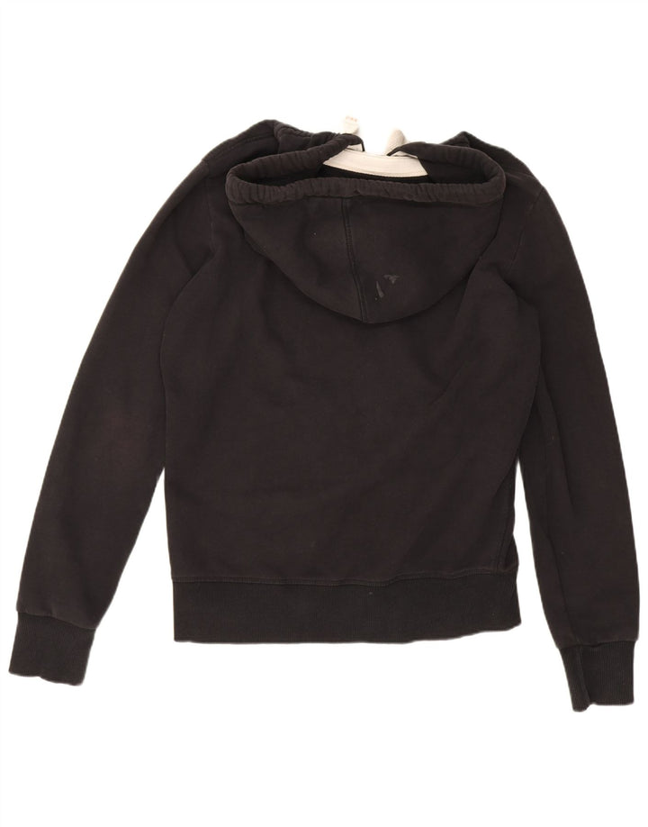 Maglione con cappuccio e zip da uomo Superdry in cotone nero medio