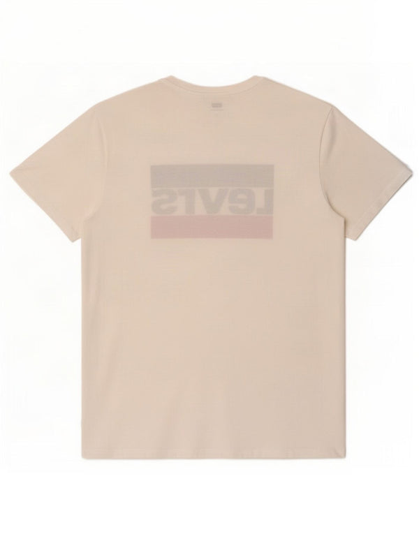 T-shirt grafica da uomo Levi's Top XL in cotone bianco