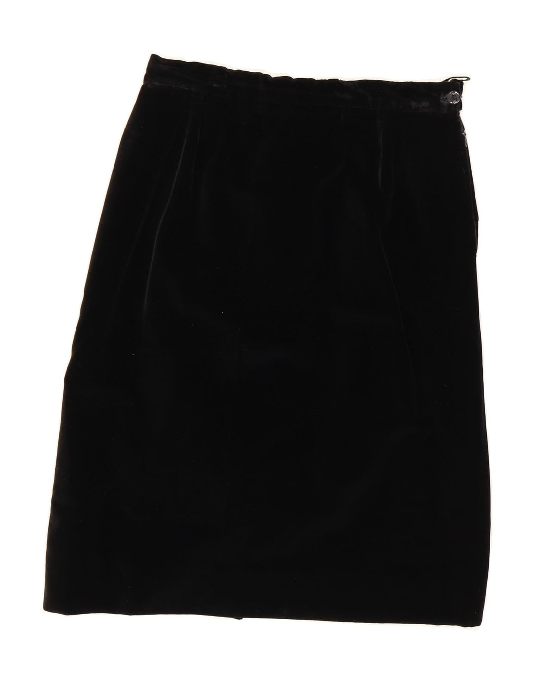 VINTAGE Womens Velvet A-Line Skirt W28 Medium Black Vintage Vintage and Second-Hand Vintage from Messina Hembry 