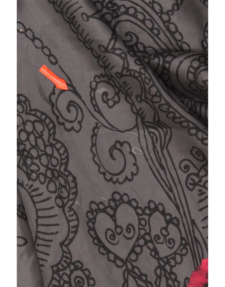 Desigual Abito da donna senza maniche a trapezio EU 40 Paisley grigio medio