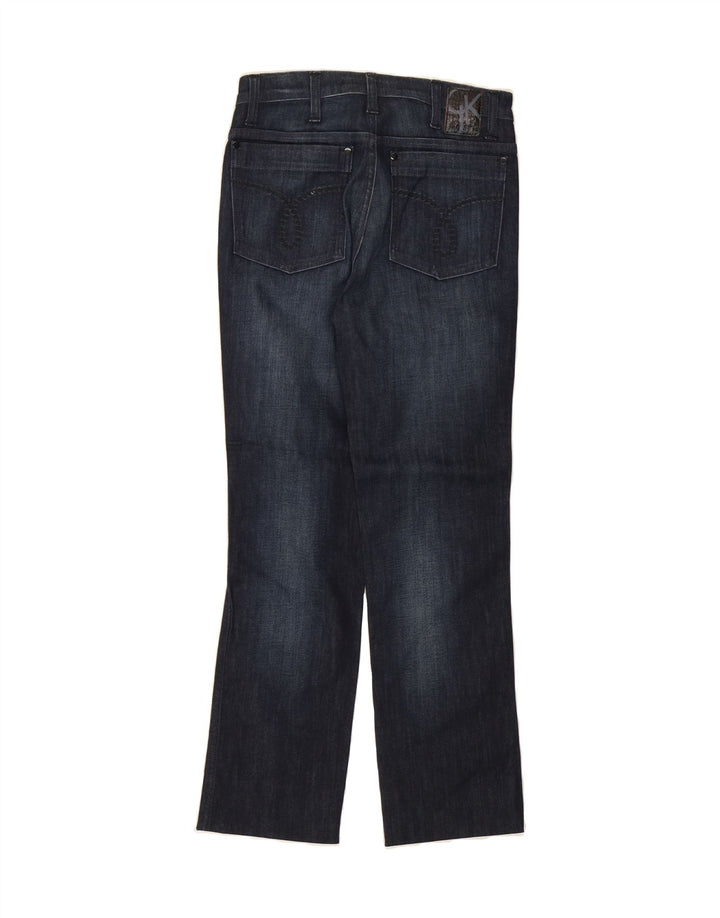 CALVIN KLEIN Womens Straight Jeans W28 L27 Navy Blue Cotton Vintage Calvin Klein and Second-Hand Calvin Klein from Messina Hembry 