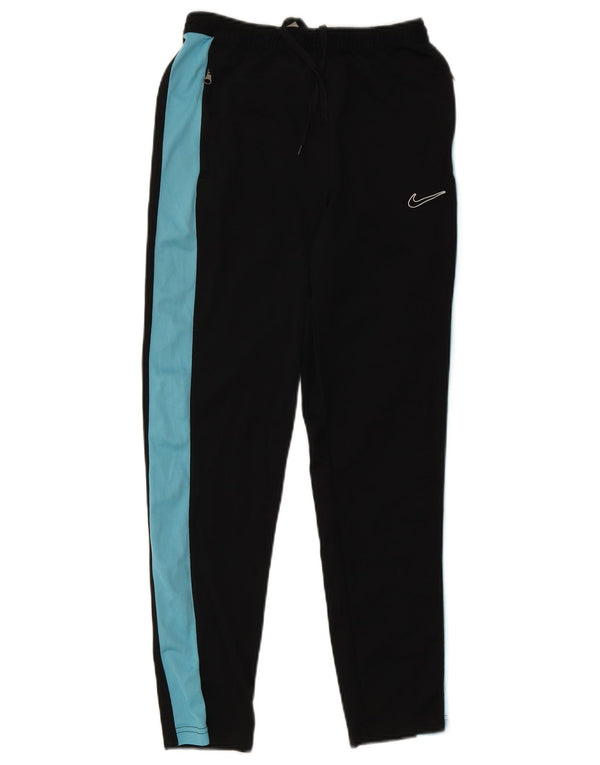 Pantaloni da tuta slim Nike Dri Fit da uomo, piccoli, in poliestere color block nero