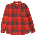 Camicia in flanella da uomo Columbia in cotone a quadretti rosso medio
