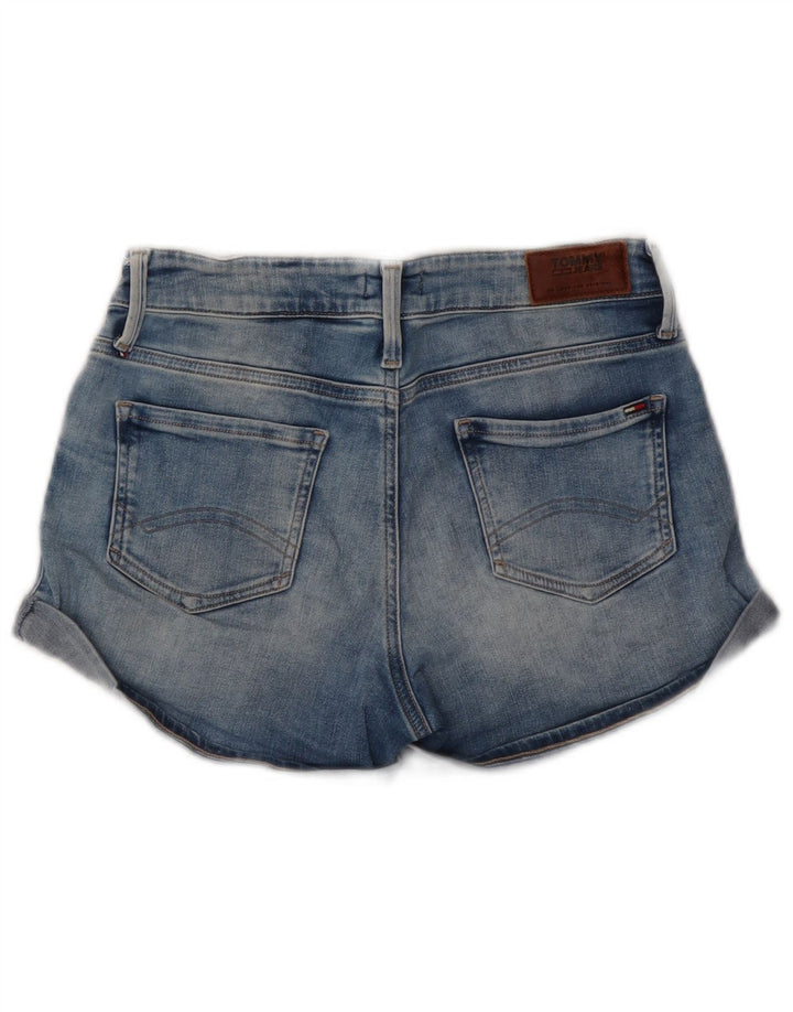 Pantaloncini di jeans da donna Tommy Hilfiger W27 piccolo cotone blu