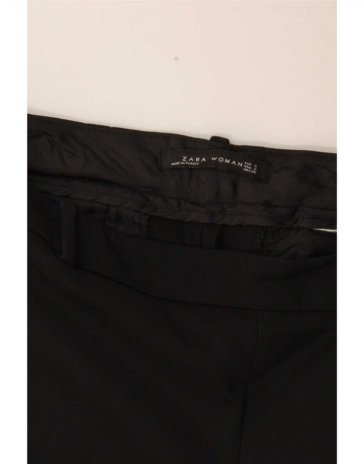 Pantaloni casual slim da donna Zara piccoli W27 L26 neri