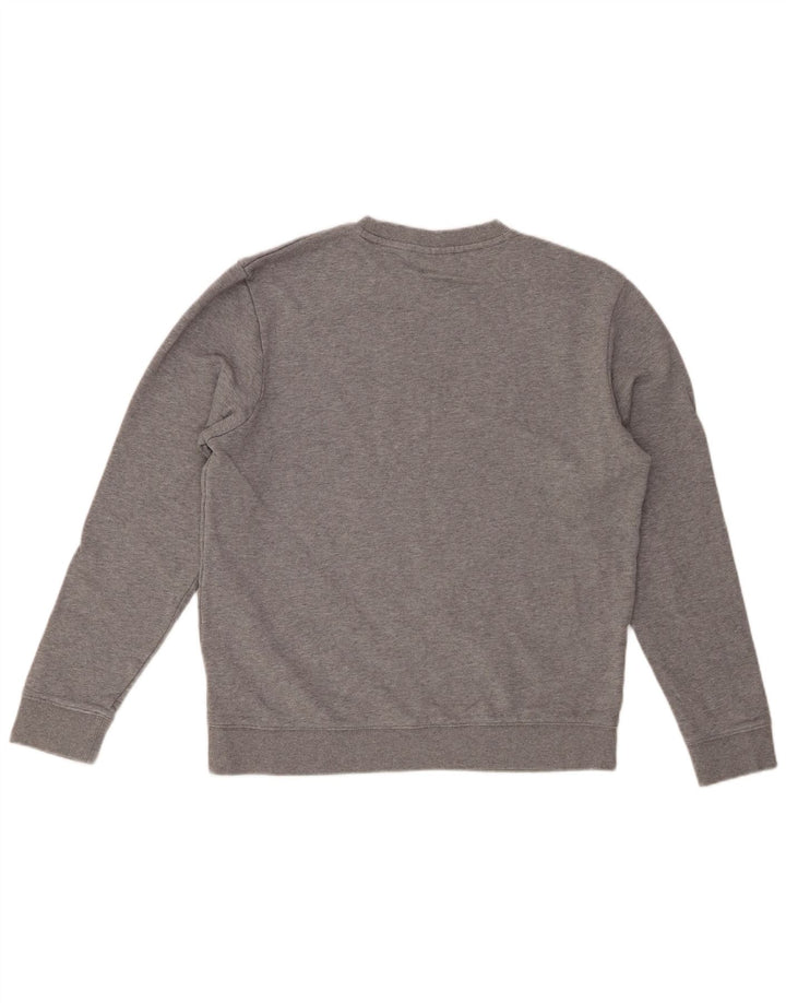 Felpa da donna HUGO BOSS Maglione UK 14 Cotone screziato grigio medio