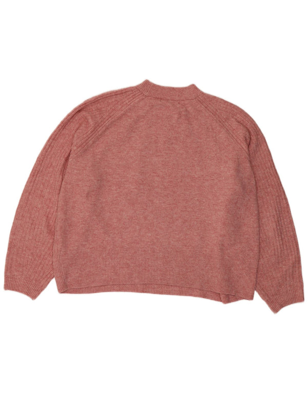 Maglione corto girocollo da donna Marks & Spencer UK 18 XL Rosa