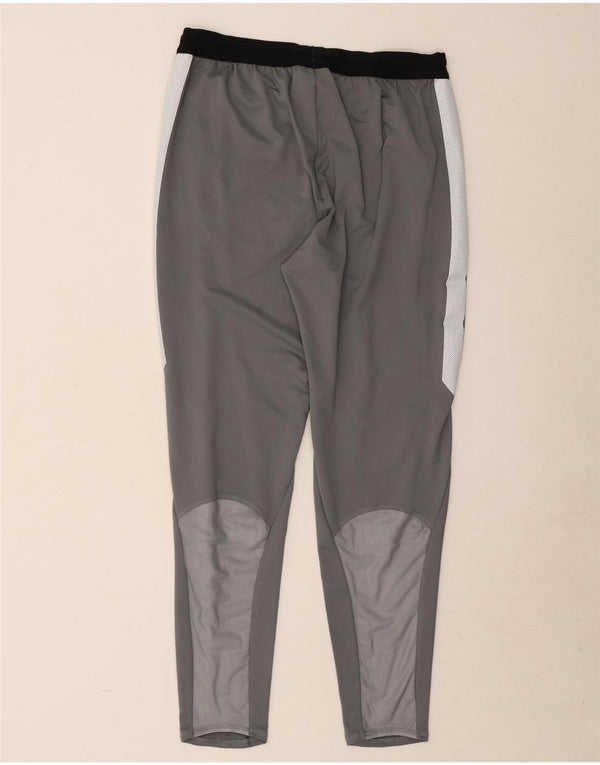 Pantaloni da tuta Nike Dri Fit da uomo, grandi, in poliestere color block grigio