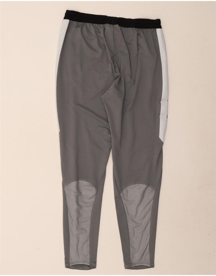 Pantaloni da tuta Nike Dri Fit da uomo, grandi, in poliestere color block grigio