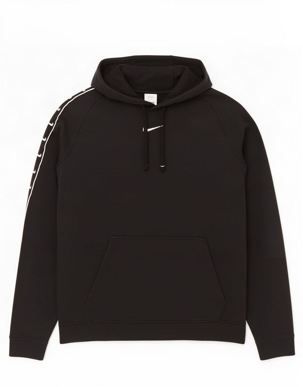 Felpa con cappuccio grafica Nike da uomo grande in cotone nero