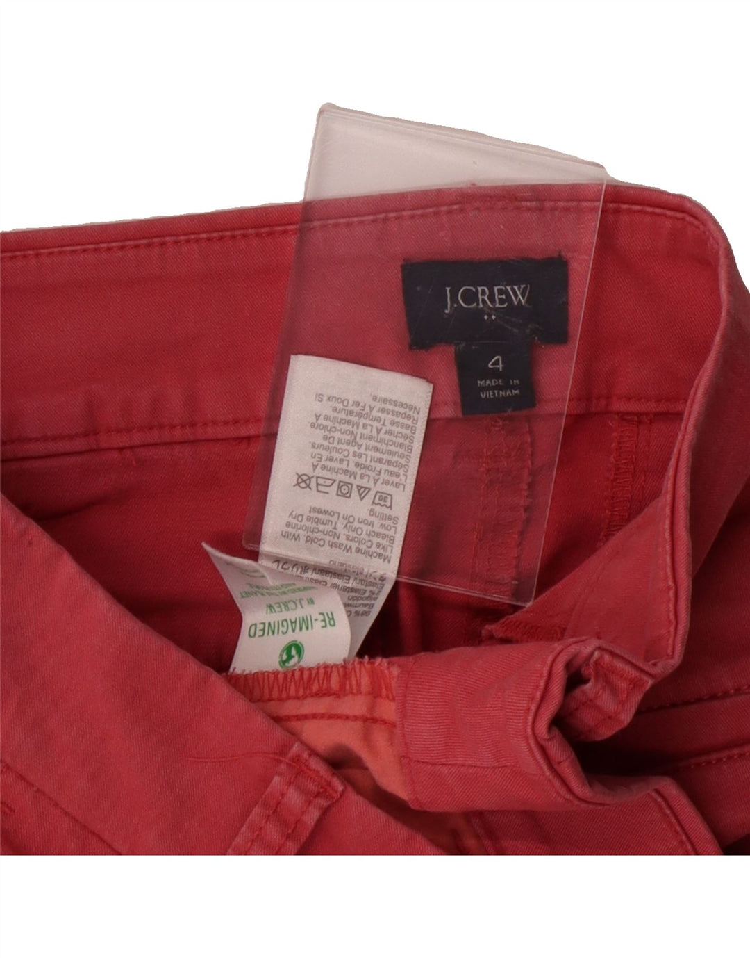 J. CREW Womens Chino Shorts US 4 Small W30 Pink Cotton Vintage J. Crew and Second-Hand J. Crew from Messina Hembry 