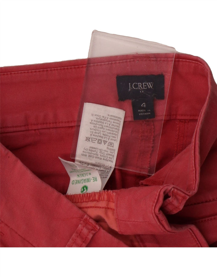 J. CREW Womens Chino Shorts US 4 Small W30 Pink Cotton Vintage J. Crew and Second-Hand J. Crew from Messina Hembry 