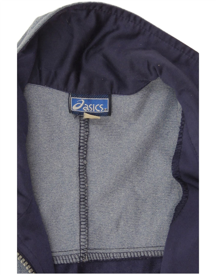 Giacca da tuta grafica ASICS da uomo, giacca grande, colore blu navy