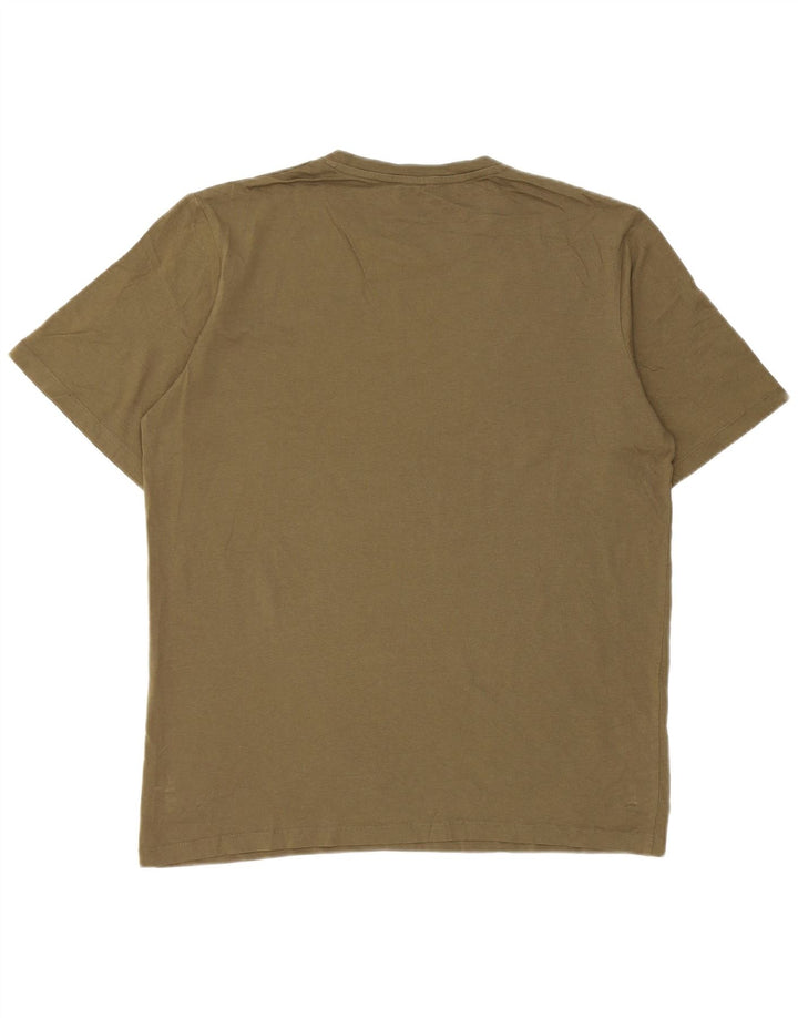 T-shirt da uomo Jack & Jones Top grande in cotone kaki
