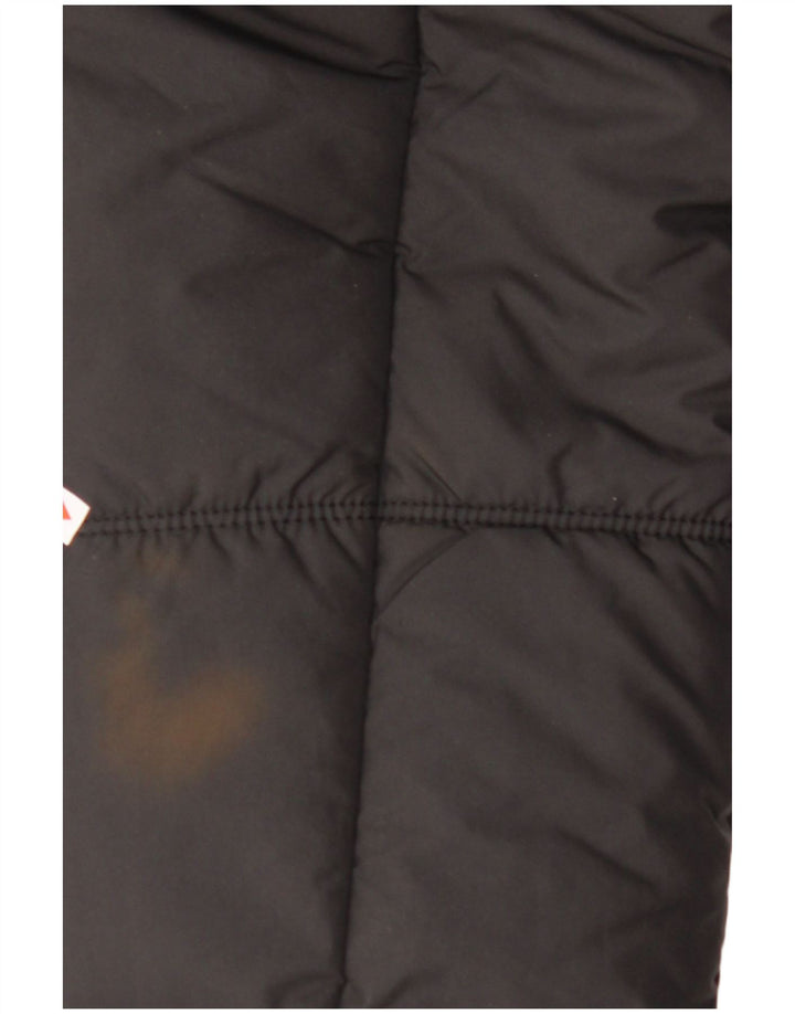 JACK WOLFSKIN Giacca imbottita con cappuccio da uomo UK 40 poliestere nero medio