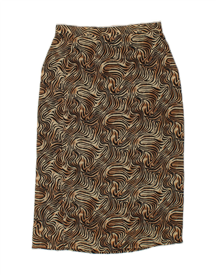 VINTAGE Womens Pencil Skirt W30  Medium Brown Animal Print Vintage Vintage and Second-Hand Vintage from Messina Hembry 