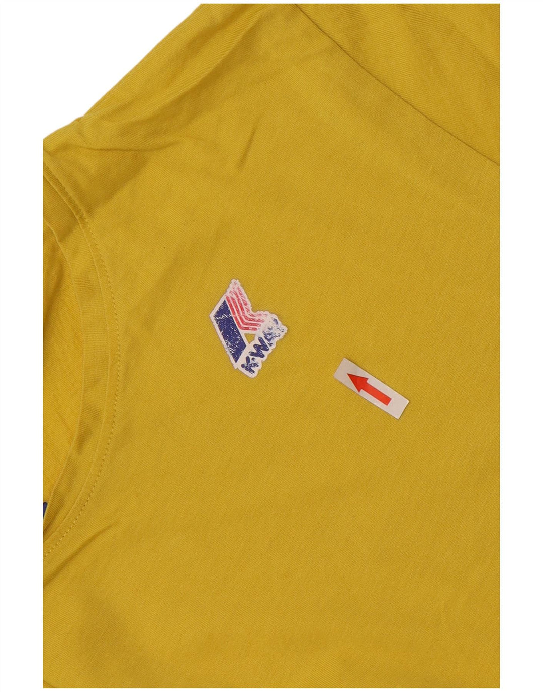 T-shirt uomo K-Way Top Large in cotone giallo