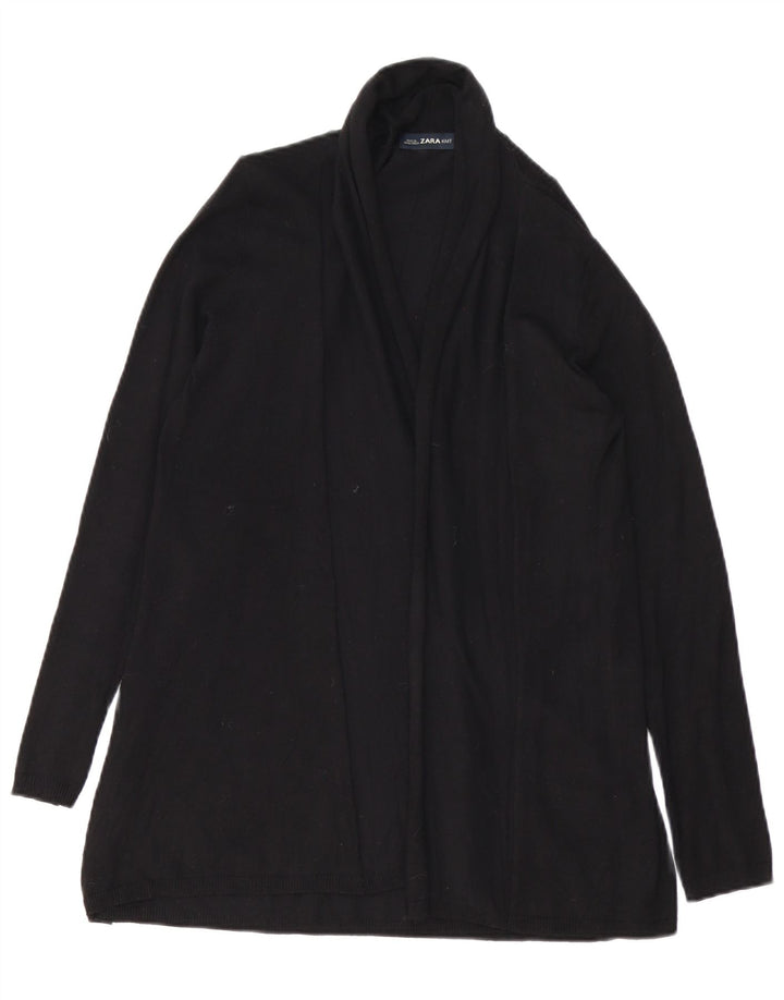 Maglione cardigan aperto da donna Zara UK 12 medio nero