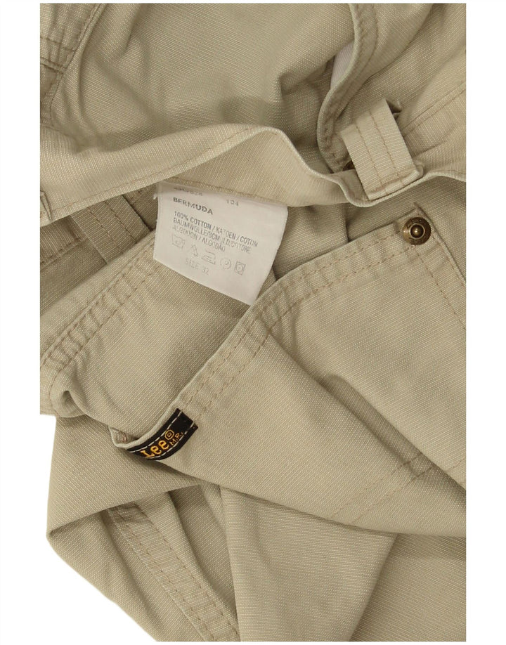 Bermuda da uomo Lee W32 in cotone beige medio