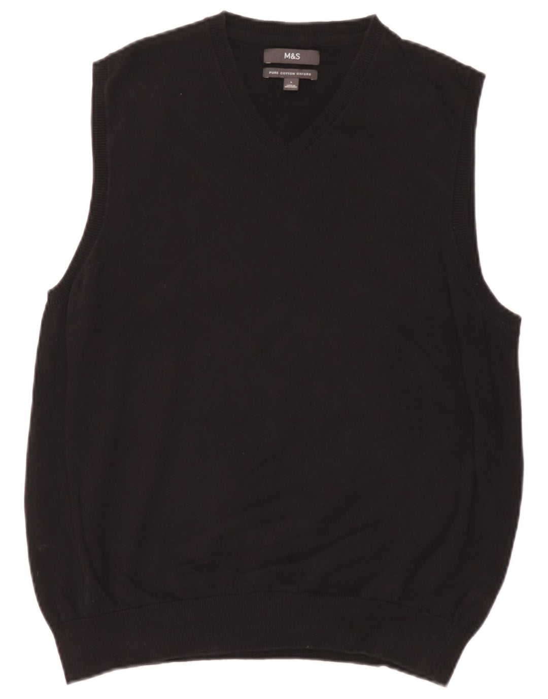 Canotta da uomo Marks & Spencer grande in cotone nero