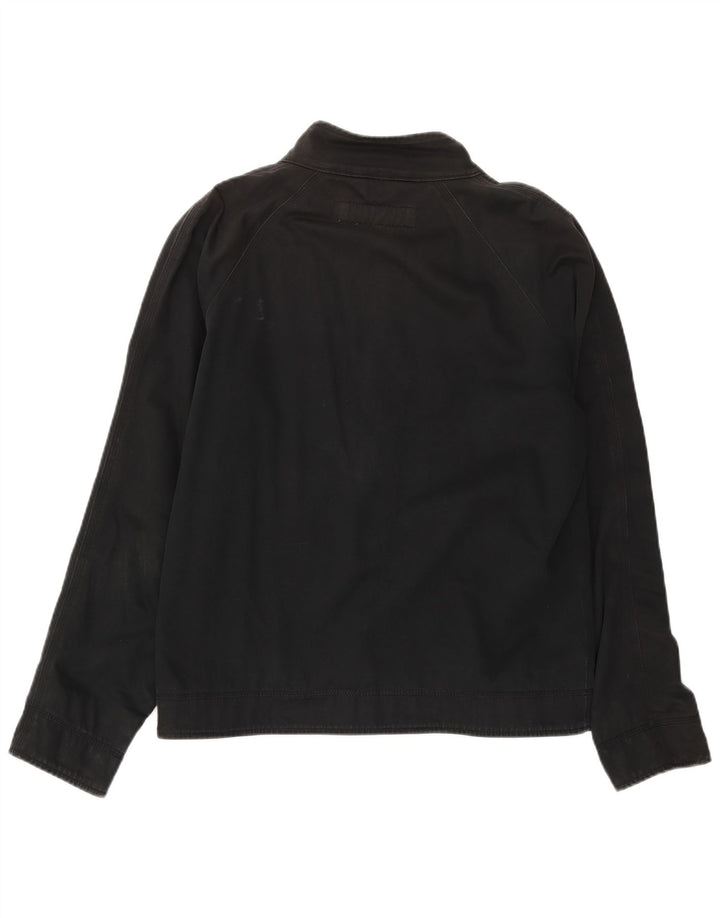 SUPERDRY Mens Bomber Jacket UK 42 XL Black Cotton