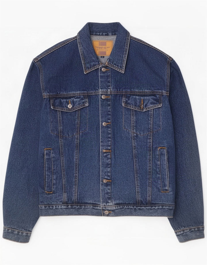 Giacca di jeans da uomo Whispering Smith UK 40 Large Blue Cotton