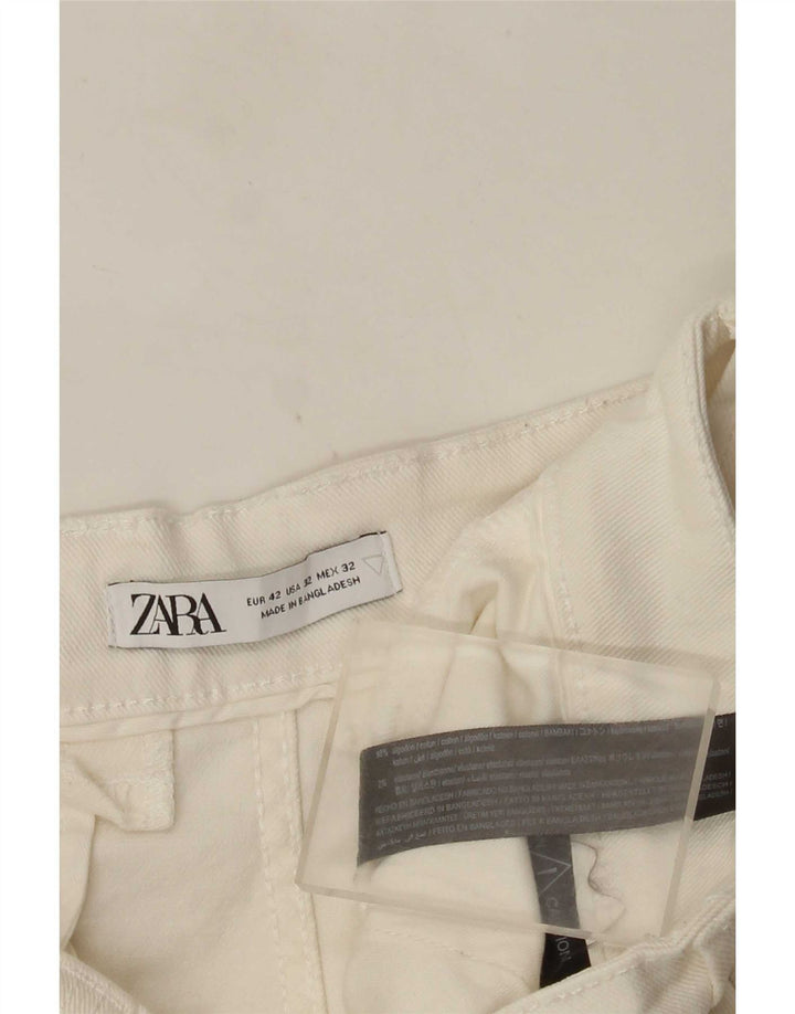 Pantaloncini chino da uomo Zara EU 42 Large W32 cotone bianco