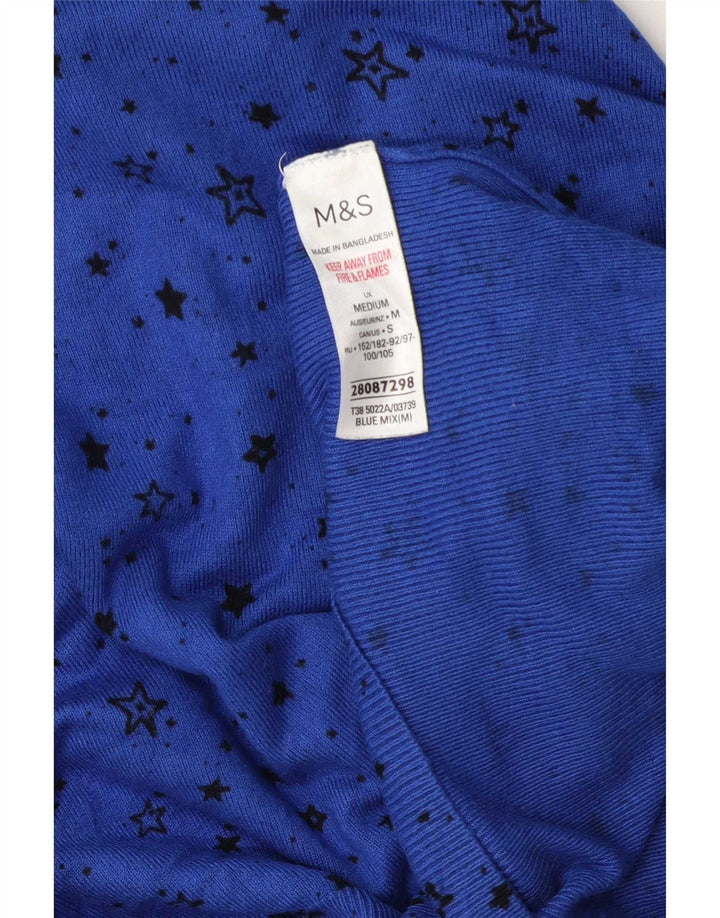 Maglione maglione con scollo a barca da donna Marks & Spencer UK 14 Blu medio
