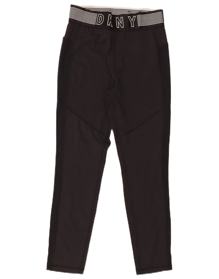 Leggings crop con grafica da donna Dkny UK 12 poliestere nero medio
