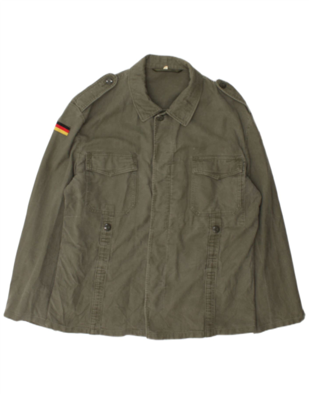 Giacca militare vintage da uomo UK 40 grande color kaki