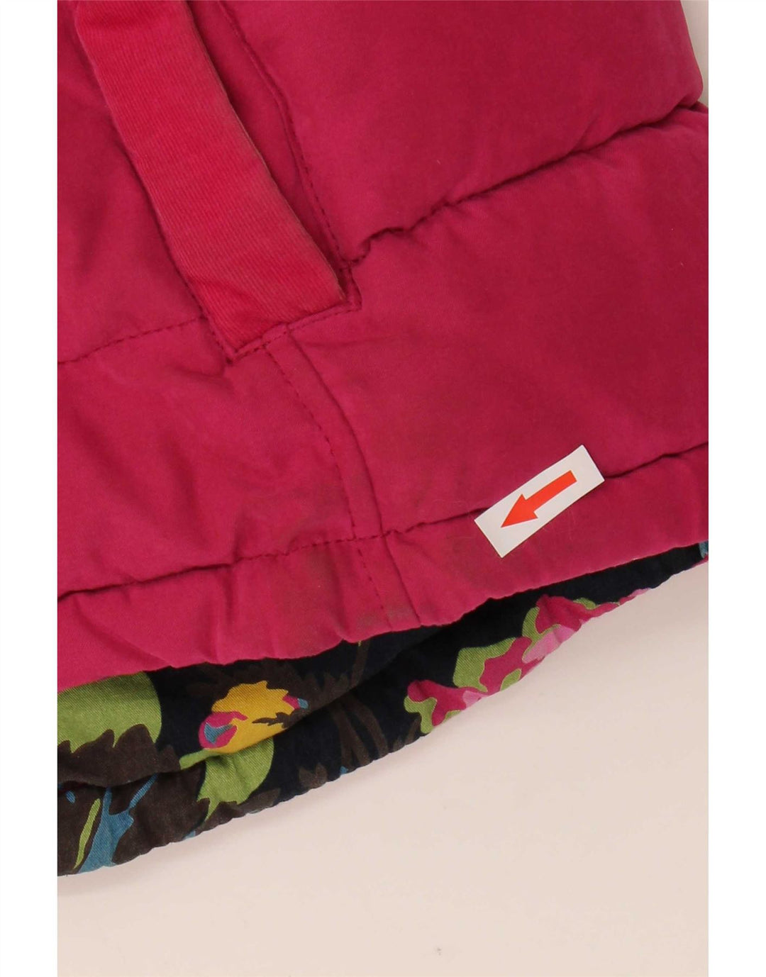Gilet imbottito da donna Joules UK 14 grande rosa