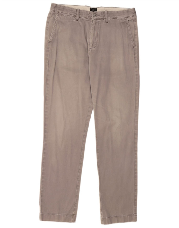 Pantaloni chino slim da uomo J. CREW W32 L32 cotone grigio