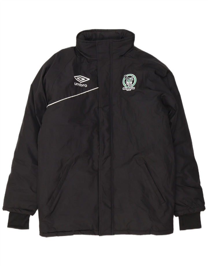 Giacca imbottita grafica da uomo Umbro UK 42 XL poliestere nero