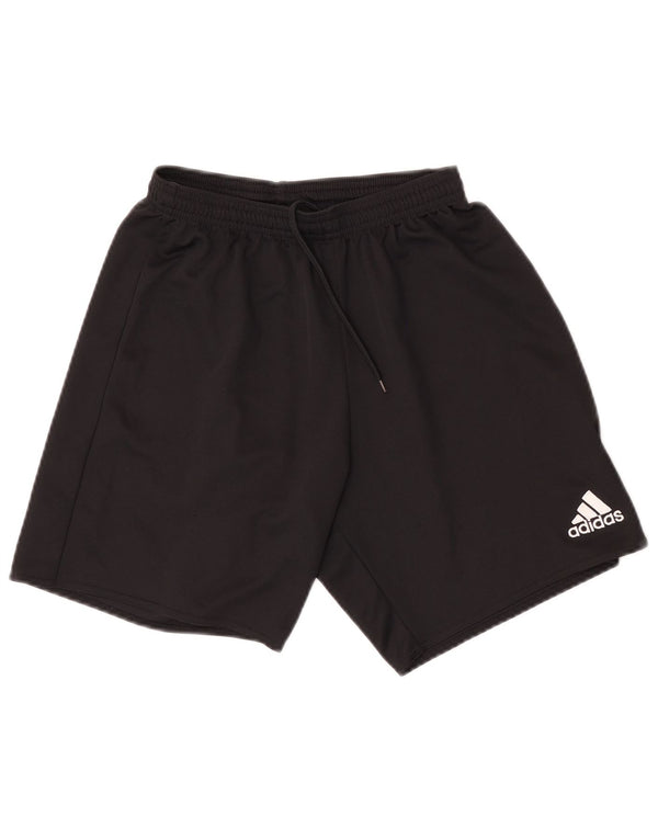 Pantaloncini sportivi Adidas da uomo piccoli in poliestere nero