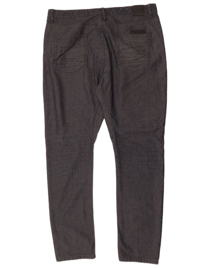 Pantaloni casual slim da uomo Dkny W38 L33 cotone grigio