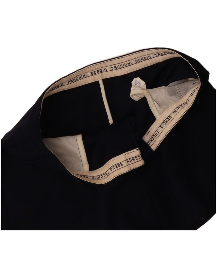 SERGIO TACCHINI Pantaloncini chino da uomo IT 52 XL W34 Poliestere blu navy