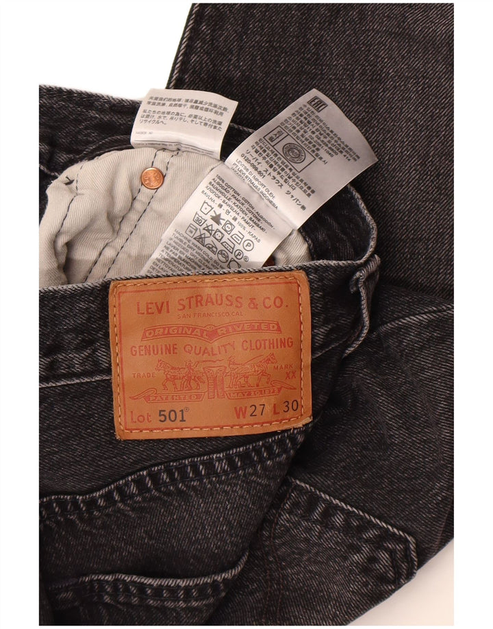 Levi's Uomo 501 Jeans dritti W27 L30 Cotone grigio