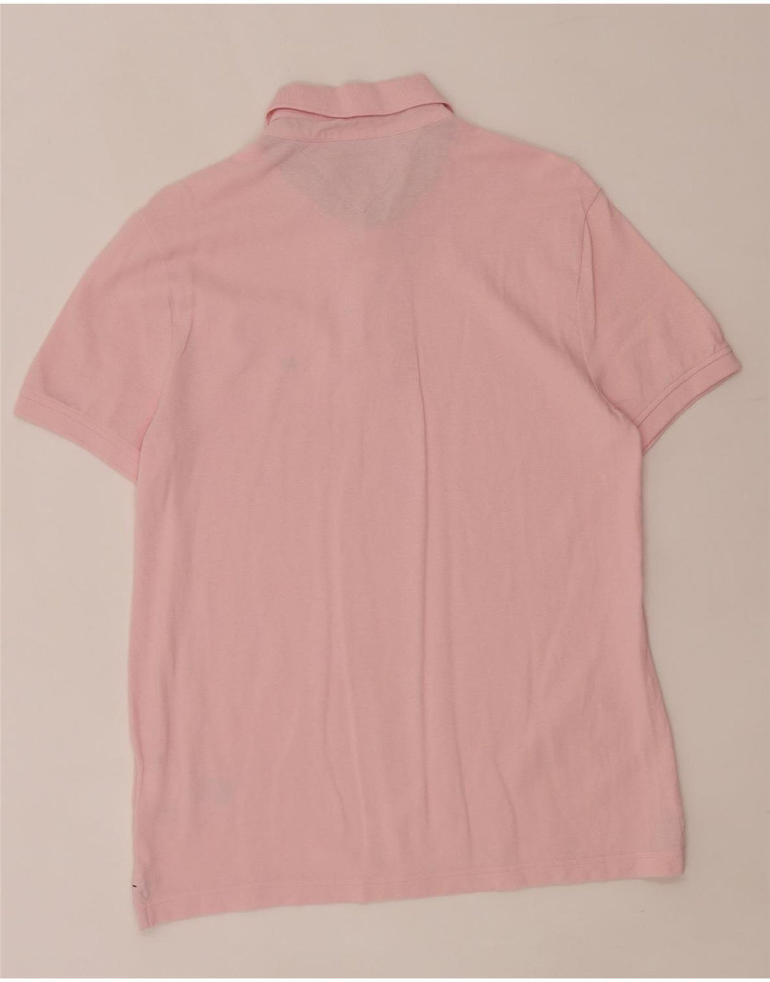 Polo da uomo Tommy Hilfiger in cotone rosa medio