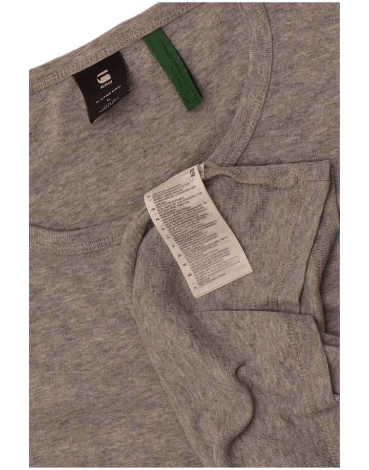 T-shirt da uomo G-Star Top grande in cotone chiazzato grigio