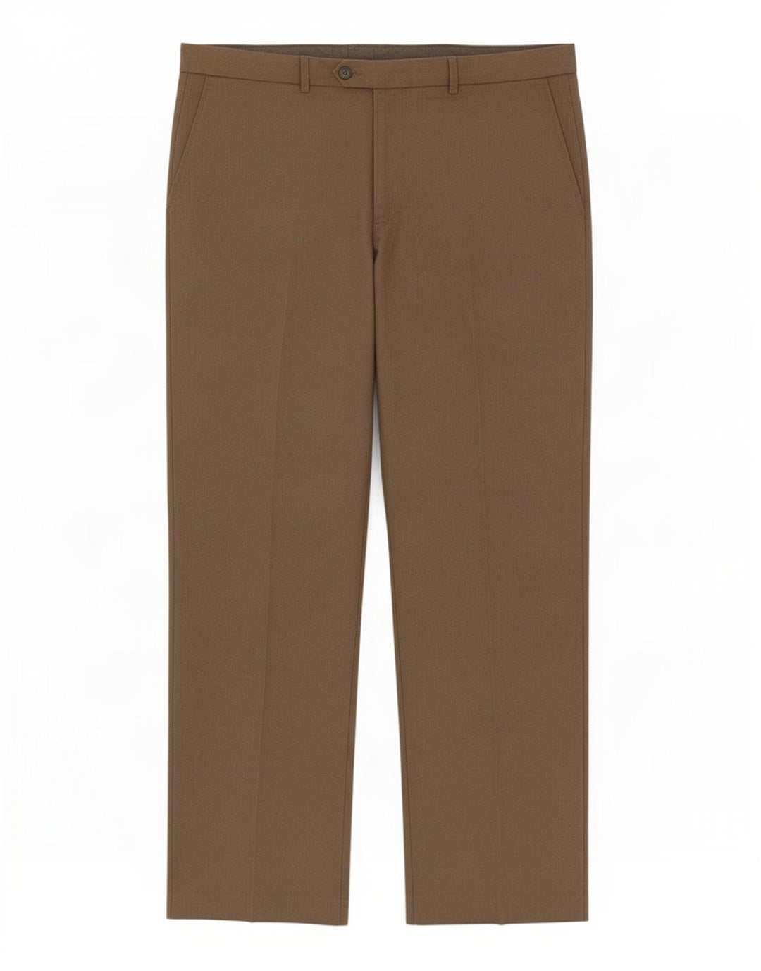 Pantaloni da abito vestibilità regolare Marks & Spencer da uomo W40 L31 poliestere marrone