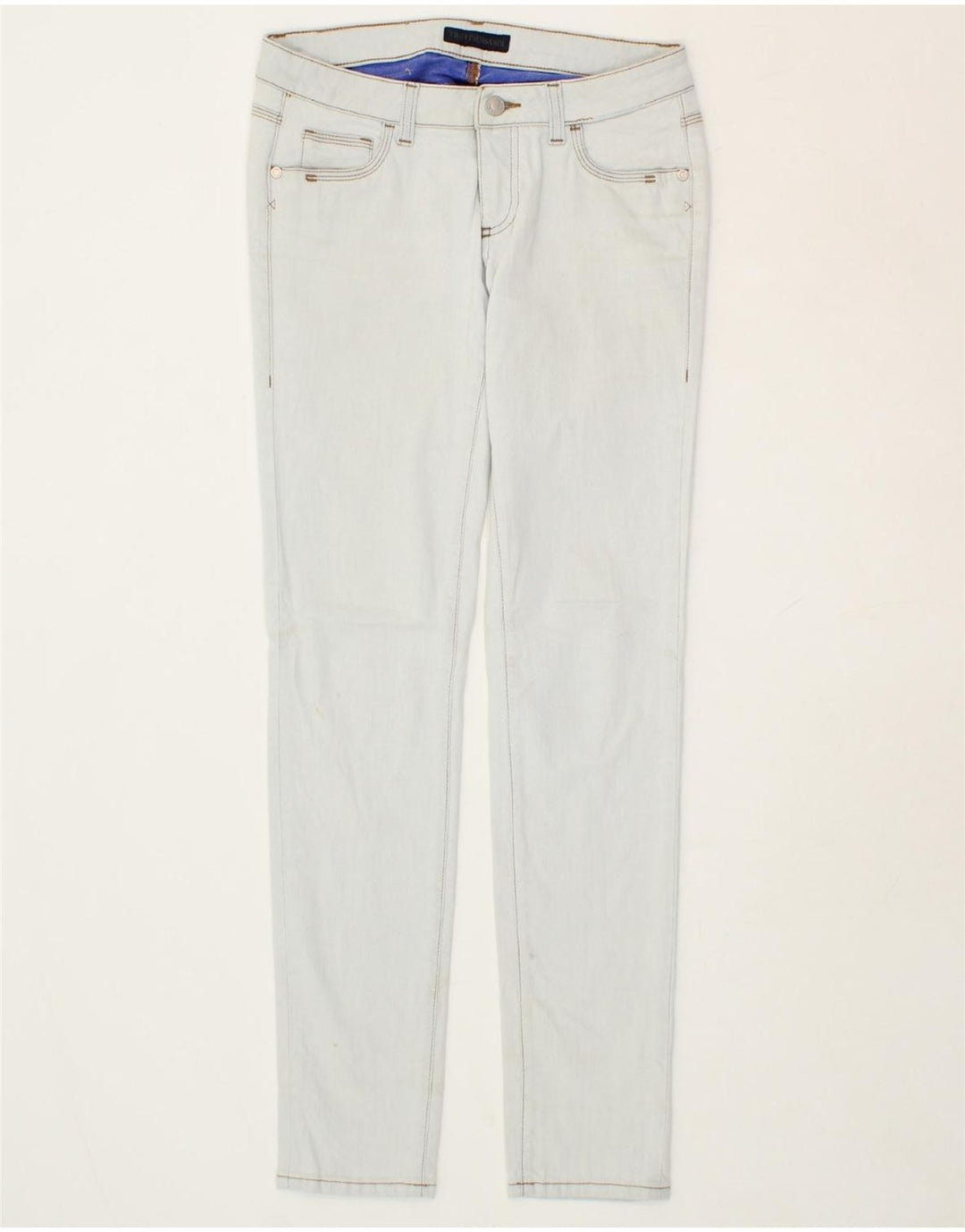 TRUSSARDI Womens Slim Jeans W28 L30  Blue Vintage Trussardi and Second-Hand Trussardi from Messina Hembry 