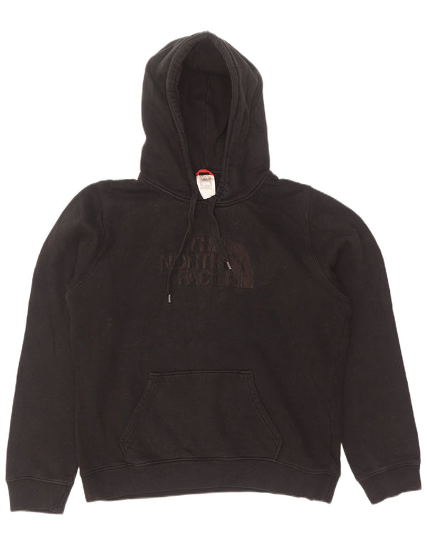Felpa con cappuccio grafica da donna The North Face UK 16 grande cotone nero