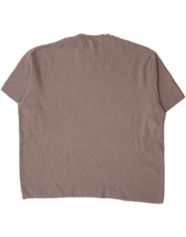 T-shirt Zara da uomo Top grigio medio