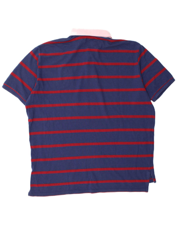 Polo Ralph Lauren da uomo, polo da rugby, 2XL, cotone a righe blu navy