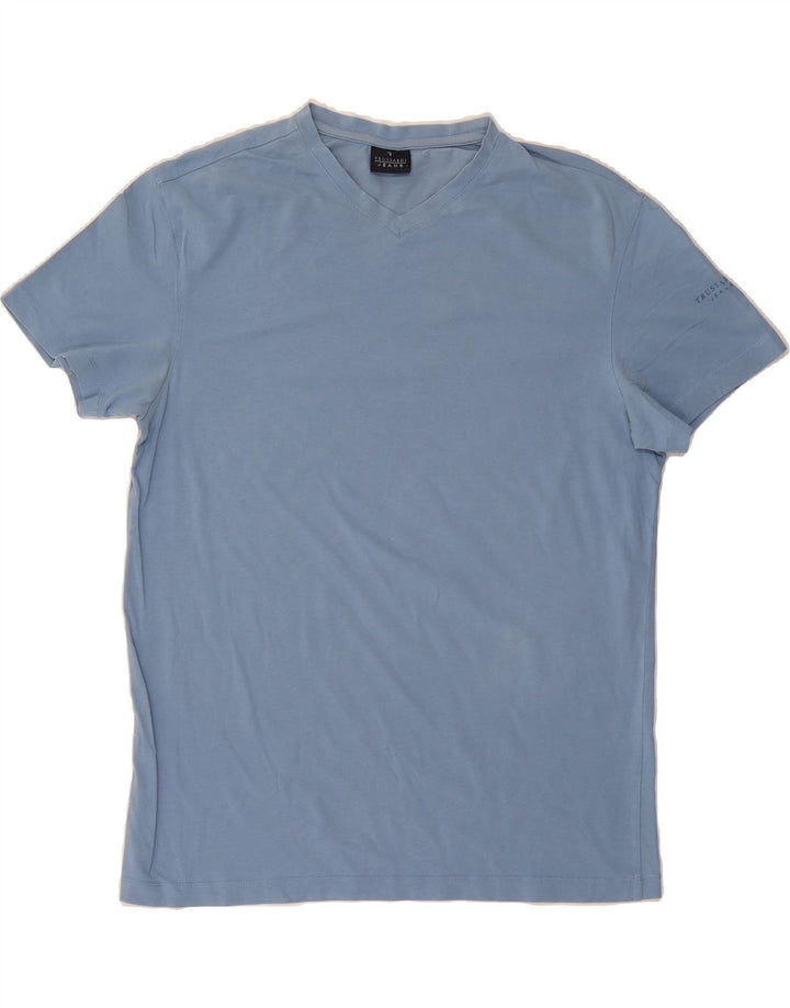 TRUSSARDI JEANS Mens T-Shirt Top Large Blue Vintage Trussardi Jeans and Second-Hand Trussardi Jeans from Messina Hembry 