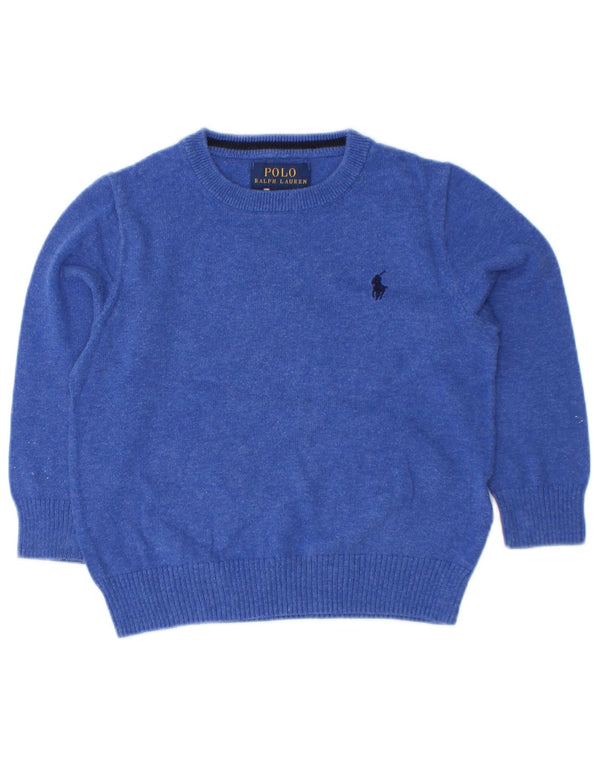 Polo Ralph Lauren Maglione da neonato con scollo a barchetta 18-24 mesi Blu