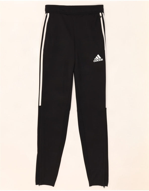 Pantaloni della tuta Adidas Climalite da donna UK 4 XS poliestere nero